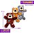 Kong Wild Knots Bear Pelúcia de Corda Resistente Para Cães Tamanho M/G - Imagem 3