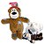 Kong Wild Knots Bear Jumbo Brinquedo Pelúcia Para Cães Resistente Com Corda - Imagem 1