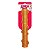 Kong Squeezz Crackle Stick Brinquedo Para Cães Bastão Som Crocante Laranja G - Imagem 1