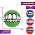 Kong Grinz Bola de Sorriso Para Cães Dispenser Para Ração e Petiscos G - Imagem 3