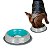 Comedouro Inox Premium Cães e Gatos Azul M 450ml Germanhart - Imagem 1
