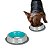 Comedouro Inox Premium Cães e Gatos Azul P 250ml Germanhart - Imagem 1