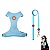 Kit Peitoral Mesh H Toh P + Guia Alça Comfort 1,5m Para Cães Azul - Imagem 1