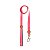 Kit Peitoral Mesh H Toh M + Guia Alça Comfort 1,5m Para Cães Rosa - Imagem 4