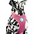 Kit Peitoral Mesh H Toh PP + Guia Corda 1,20m Para Cães Rosa - Imagem 2