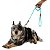 Kit Peitoral Mesh H Toh PP + Guia Corda 1,20m Para Cães Azul - Imagem 5