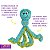 Kong Wubba Octopus Pelúcia Para Cães Com Apito Azul G - Imagem 2
