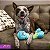 Kong Wubba Octopus Pelúcia Para Cães Com Apito Azul G - Imagem 7