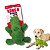 Kong Cozie Jacaré Pelúcia Macia Para Cães com Apito P - Imagem 1