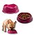 Kit Comedouro Lento Interativo e Bebedouro Para Cães Stark Slow 350ml Magenta - Imagem 1