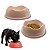 Kit Comedouro e Bebedouro Para Cães e Gatos Stark Bowl 550ml Rosê - Imagem 1