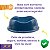 Kit Comedouro e Bebedouro Para Cães e Gatos Stark Bowl 350ml Azul Cobalto - Imagem 2