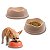 Kit Comedouro e Bebedouro Para Cães e Gatos Stark Bowl 350ml Rosê - Imagem 1