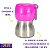 Kong Garrafa Bebedouro Portátil Para Cães Aço Inoxidável Rosa 280ml - Imagem 4