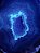 Geodo de Ágata Azul com drusa na Base de Metal - Imagem 8