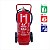 Extintor Industrial Pqs 50kg Abc (SOBRE RODAS) 10A-80B-C - Imagem 1
