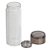 Garrafa Para Sublimação de Vidro Com Infusor E Tampa dourada Perolizada 300ml - Imagem 2