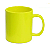 CANECA PLÁSTICA POLIMERO P/ SUBLIMAÇÃO AMARELO 325ML (ADESPAN) - Imagem 1