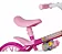 BICICLETA ARO 12 FLOWER ROSA BCO C CESTA - Imagem 3