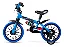 BICICLETA ARO 12 VELOZ PU, AZUL PTO - Imagem 3