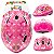 CAPACETE ABSOLUTE KIDS SHAKE ROSA PRINCESA TAM M - Imagem 2