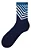 MEIA SHIMANO CICLO CANO ALTO ORIGINAL TAM G-GG (45-48) AZL ESCURO ZE - Imagem 1