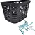 CESTA 26 URBANA, GIGA PLAST, PRETO, C/SUPORTE ACO JKS - Imagem 1