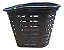 CESTA 26 URBANA, GIGA PLAST, PRETO, C/SUPORTE ACO JKS - Imagem 3