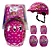 KIT PROTEÇÃO ABSOLUTE KIDS PRINCES ROSA - CAPACETE, JOELHEIRA, COTOVELEIRA (02 A 08 ANOS) - Imagem 1