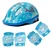 KIT PROTEÇÃO ABSOLUTE KIDS SHARK AZUL - CAPACETE, JOELHEIRA, COTOVELEIRA (02 A 08 ANOS) - Imagem 2