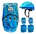 KIT PROTEÇÃO ABSOLUTE KIDS SHARK AZUL - CAPACETE, JOELHEIRA, COTOVELEIRA (02 A 08 ANOS) - Imagem 1