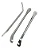 ESPATULA KL9720A CROM.P/TIRAR PNEU 3 PCS Kenli - Imagem 1