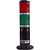 TPWS6-72RG-B SINALIZADOR TORRE 60MM CONTÍNUO/FLIKER BUZZER 24V PRETA SEM HASTE VERMELHO/VERDE I12236 METALTEX - Imagem 1