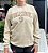 BLUSA MOLETOM GOLA CARECA BEGE XG - Imagem 1