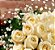 Buquê de rosas colombianas brancas - Imagem 2