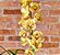 Orquídea Cymbidium amarela no cachepô rústico - Imagem 2