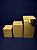 Trio de Cubos Espelhados Gold - Imagem 1