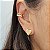 Brinco Piercing Fake Liso Banhado a Ouro 18K - Imagem 2