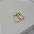 Brinco Argola Gota Pequena Banhado a Ouro 18K - Imagem 1