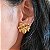 Conjunto Flor Orgânica Banhado a Ouro 18K - Imagem 3
