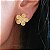 Brinco Flor C/ Zircônia Banhado a Ouro 18K - Imagem 2