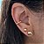 Brinco Piercing Fake Bolinhas Banhado a Ouro 18K - Imagem 2