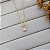 Colar Filha Cristal c/ Microzirconia Banhado a Ouro 18K - Imagem 4