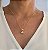 Colar Filha Cristal c/ Microzirconia Banhado a Ouro 18K - Imagem 5