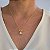 Colar Filha Cristal c/ Microzirconia Banhado a Ouro 18K - Imagem 3