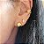 Brinco Piercing Fake Liso Triplo Banhado a Ouro 18K - Imagem 2