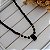 Colar de Cristais Black Banhado a Ouro 18K - Imagem 1