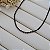Colar Choker Riviera Preto 2,5mm  Banhado a Ródio Branco - Imagem 1