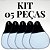 KIT 5 Lixeiras Para Carro Câmbio Neoprene 2mm BRANCA PARA SUBLIMAÇÃO - Imagem 1
