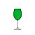 Jogo de Taças de Vinho de Cristal Verde 580ML - 06 Peças - Imagem 2